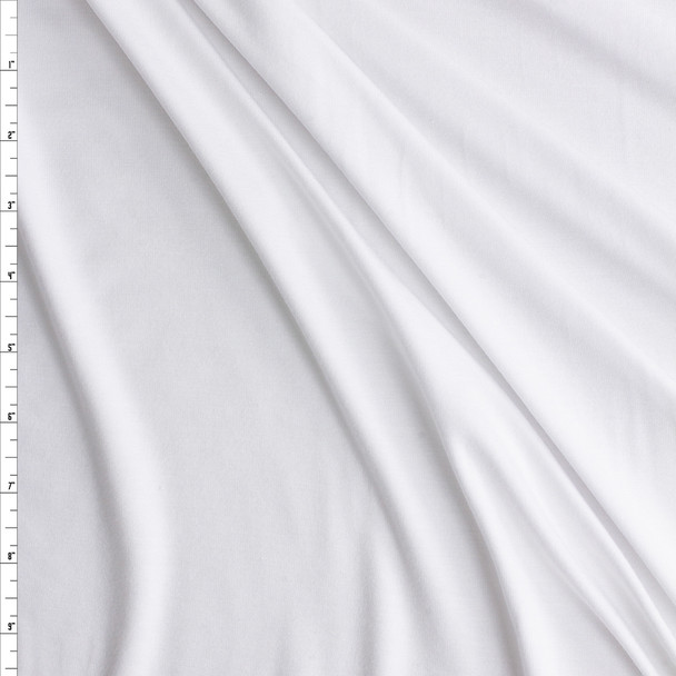 White Bamboo Jersey Knit #30380 Fabric By The Yard