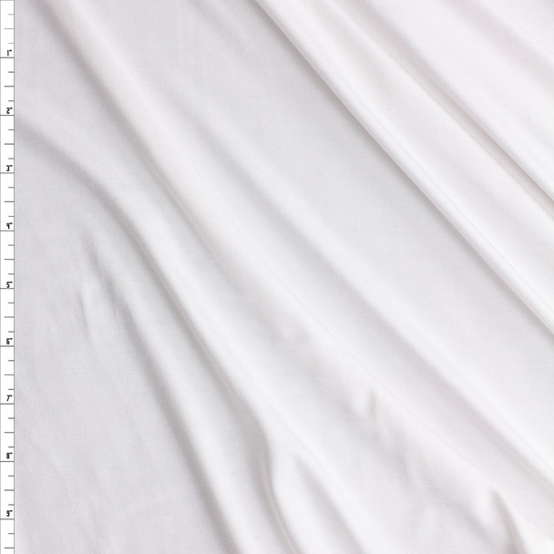 Warm White Bamboo Jersey Knit #30384 Fabric By The Yard