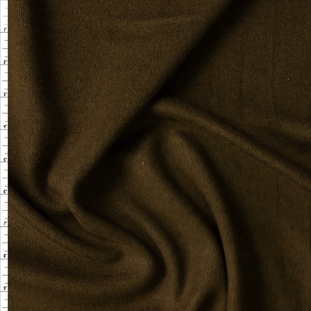 Brown Soft Brushed Midweight Sweater Knit #30473 Fabric By The Yard