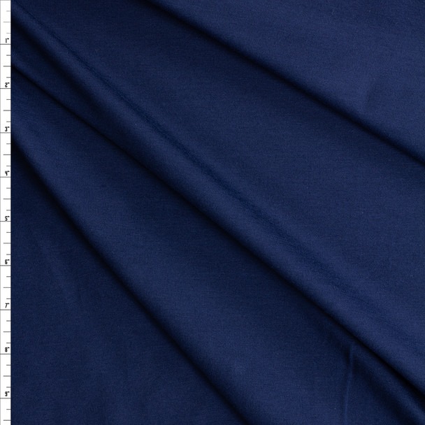 Navy Laguna Stretch Cotton Jersey Knit from Robert Kaufman #30540 Fabric By The Yard