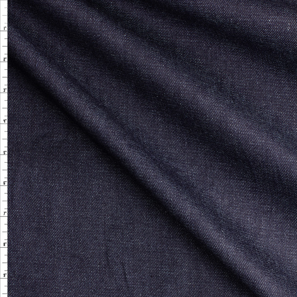 Dark Indigo 10oz Designer Stretch Denim #30567 Fabric By The Yard