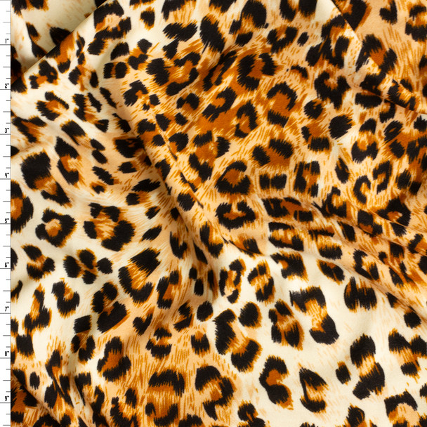 Leopard Print Crepe Knit #30684 Fabric By The Yard