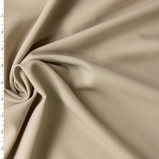 Light Tan AltinYildiz Turkish Stretch Wool/Poly Gabardine  #30838 Fabric By The Yard