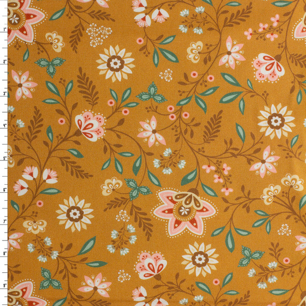 Vintage Charm Organic Cotton Print from Cloud 9 #30897 Fabric By The Yard