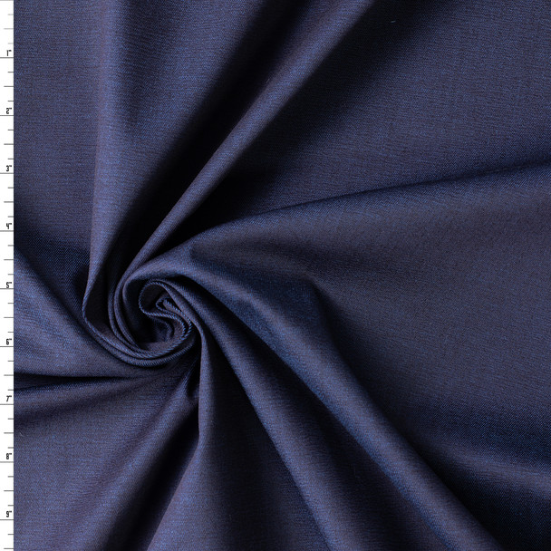 Navy Two Tone Stretch 8.2oz Italian Denim from Jacob Cohën #31077 Fabric By The Yard