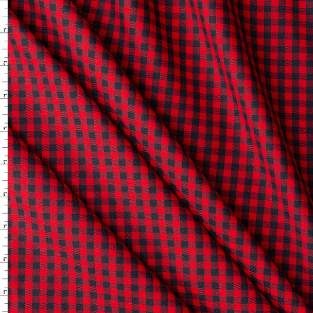Blue and Red Check Cotton Twill #31107 Fabric By The Yard