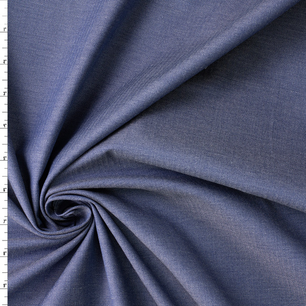 Medium Blue Herringbone Denim #31108 Fabric By The Yard