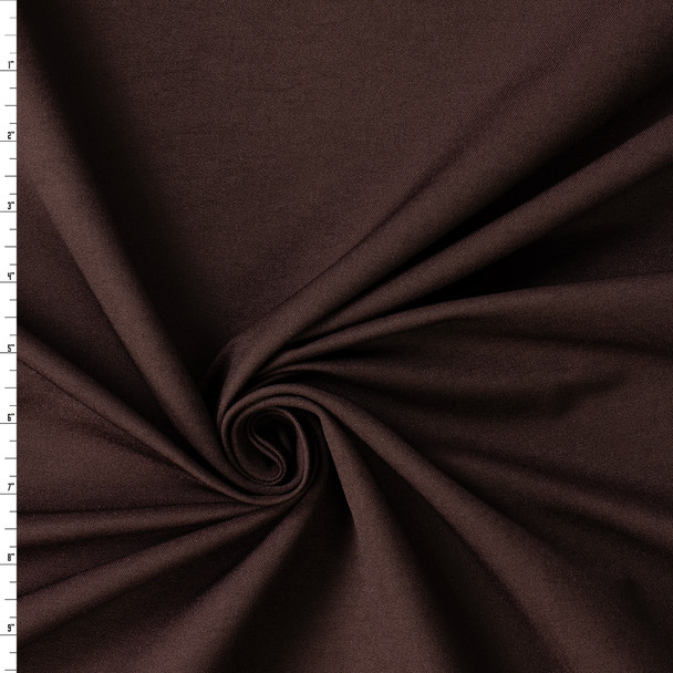 Brown Stretch Nylon/Viscose Twill #31120 Fabric By The Yard