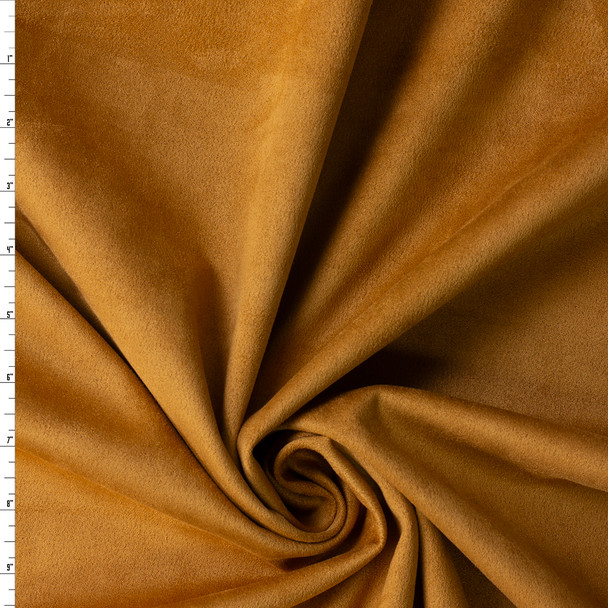 Warm Tan Stretch Suede Knit #31140 Fabric By The Yard