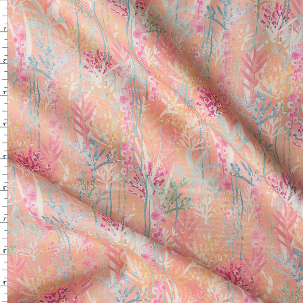 Marine Delights - Coral Quilter’s Cotton from Robert Kaufman #31183 Fabric By The Yard
