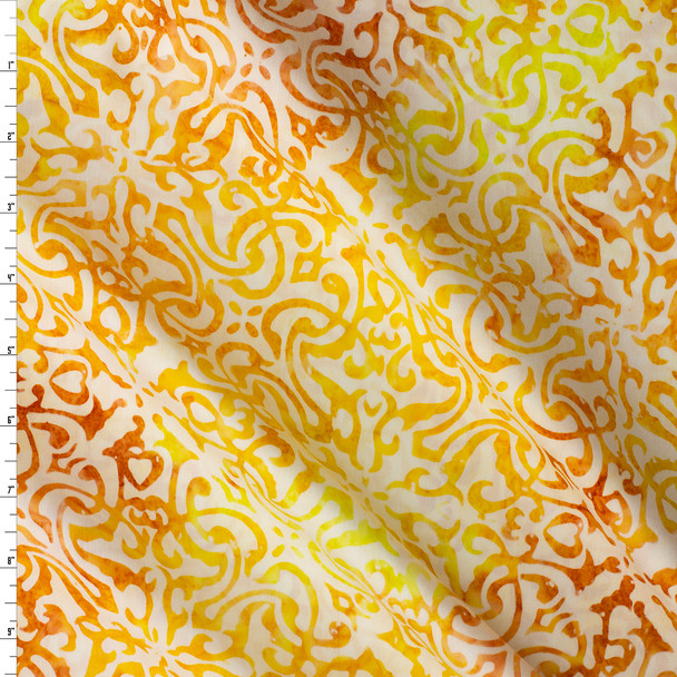 Azuleos - Marigold Indonesian Cotton Batik from Robert Kaufman #31195 Fabric By The Yard