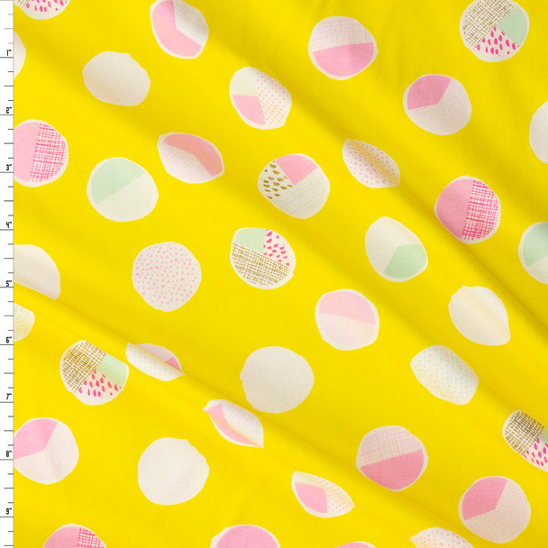 Wonderful Things Sweet Bubbles Sugar Stretch Cotton Jersey Knit from Art Gallery Fabrics #31225 Fabric By The Yard