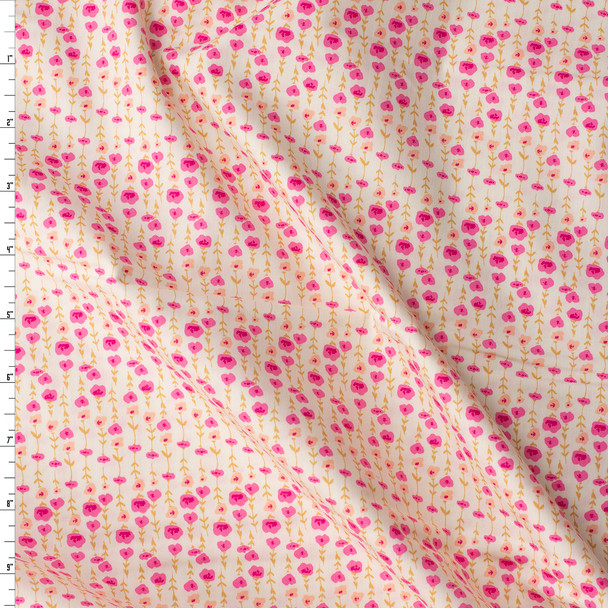 Tails & Threads Dainty Posies Cotton Poplin from Art Gallery Fabrics #31258 Fabric By The Yard