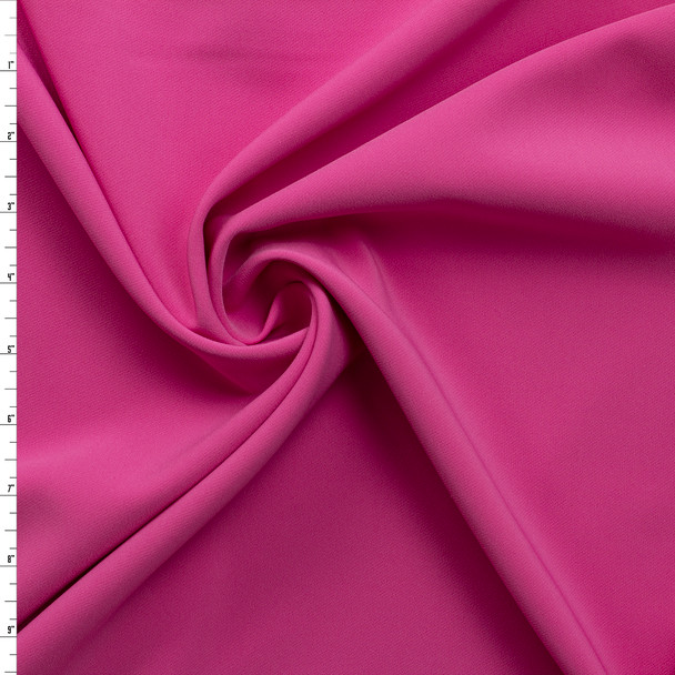 Camelia Pink Stretch Poly/Viscose Gabardine #31352 Fabric By The Yard