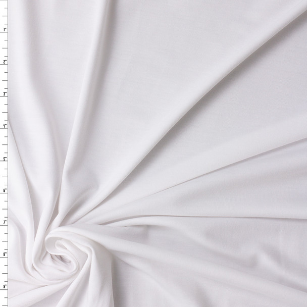 White Poly/Spandex Jersey Knit #31463 Fabric By The Yard