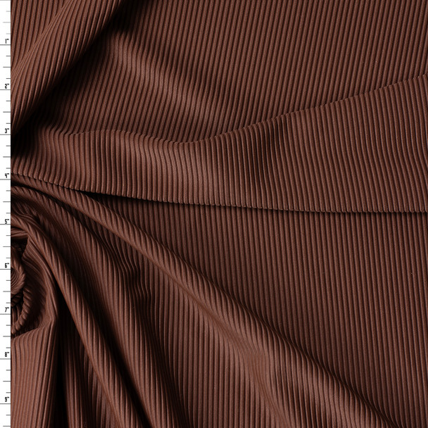 Tan Sparkle Poly/Spandex Rib Knit #31480 Fabric By The Yard