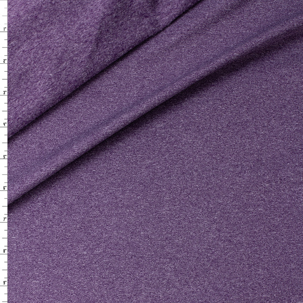 Lavender Heather Stretch Brushed Athletic Knit from Rainbeau #31490 Fabric By The Yard