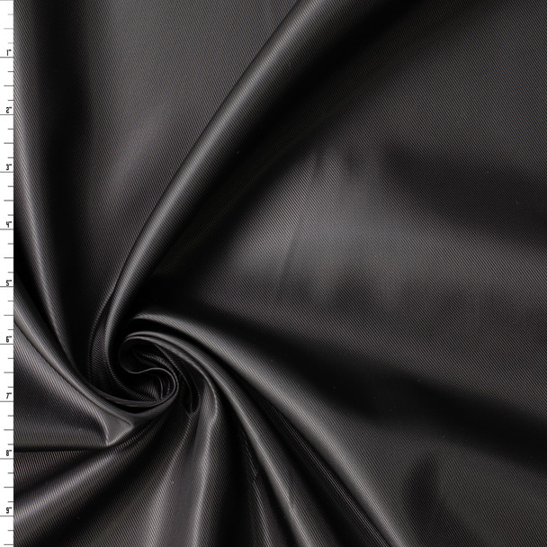 Black Twill Weave Bemberg Lining #31531 Fabric By The Yard