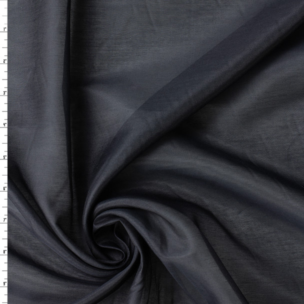 Black Cotton/Silk Lawn #31548 Fabric By The Yard