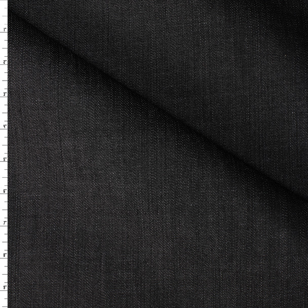 Black 11.4oz Italian Stretch Denim from Jacob Cohën #31557 Fabric By The Yard