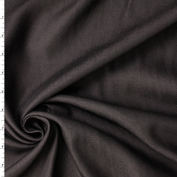 Black 11.5oz Italian Viscose Denim #31617 Fabric By The Yard