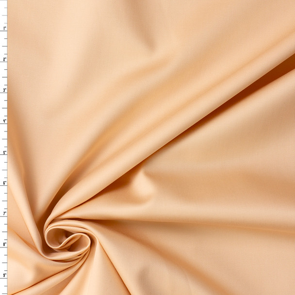 Soft Apricot Designer Cotton Sateen #31650 Fabric By The Yard
