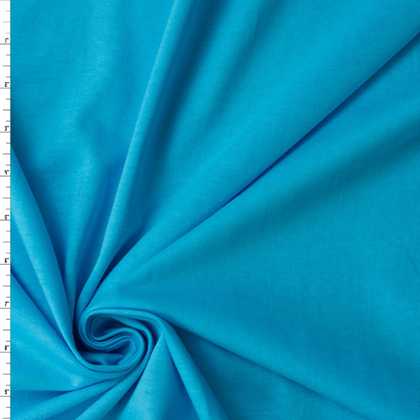 Aqua Organic Cotton Jersey #31655 Fabric By The Yard