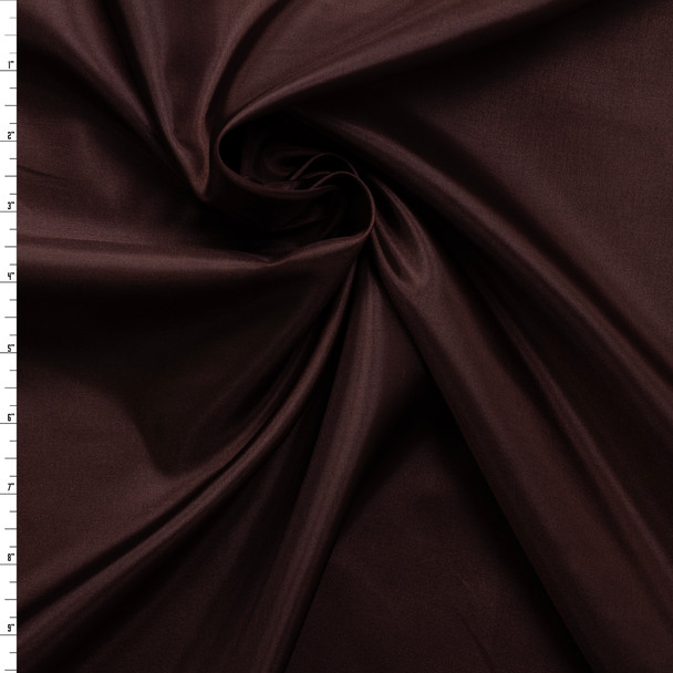 Chocolate Japanese Poly Habotai #31684 Fabric By The Yard