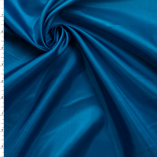 Teal Japanese Poly Habotai #31699 Fabric By The Yard