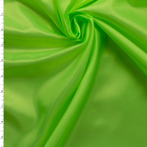 Neon Green Japanese Poly Habotai #31710 Fabric By The Yard