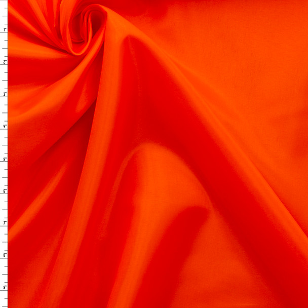 Neon Orange Japanese Poly Habotai #31718 Fabric By The Yard