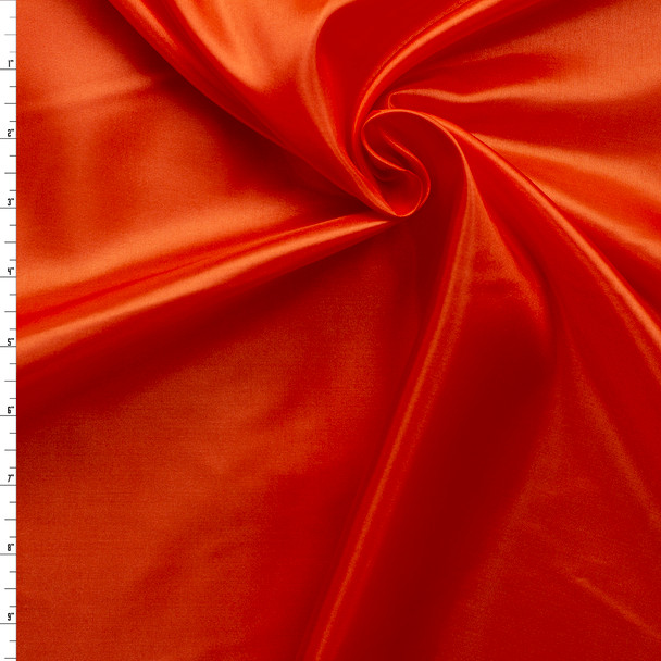 Red Orange Japanese Poly Habotai #31719 Fabric By The Yard
