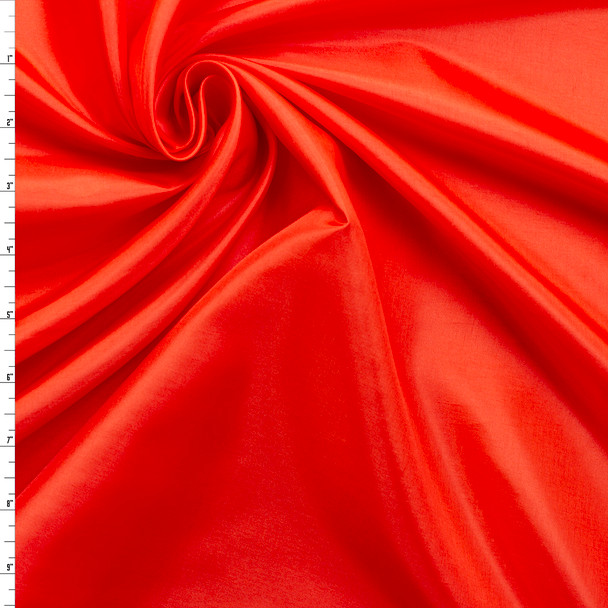 Red Japanese Poly Habotai #31722 Fabric By The Yard
