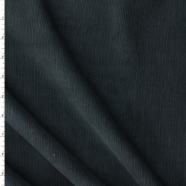 Charcoal Italian Designer 14 Wale Corduroy #31755 Fabric By The Yard