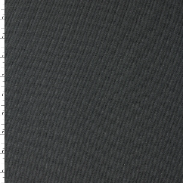 Charcoal 14” Tubular Cotton/Spandex Ribbing #31860 Fabric By The Yard