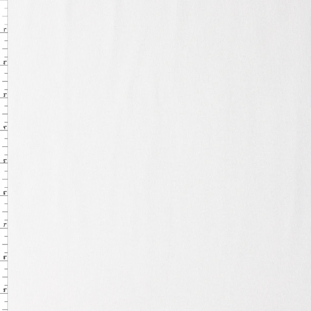 White 14” Tubular Cotton/Spandex Ribbing #31862 Fabric By The Yard