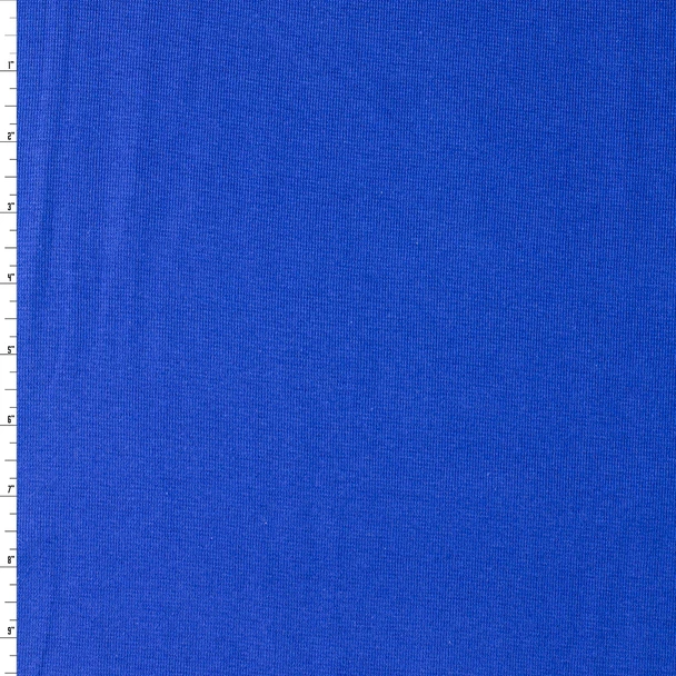 Royal Blue 14” Tubular Cotton/Spandex Ribbing #31864 Fabric By The Yard