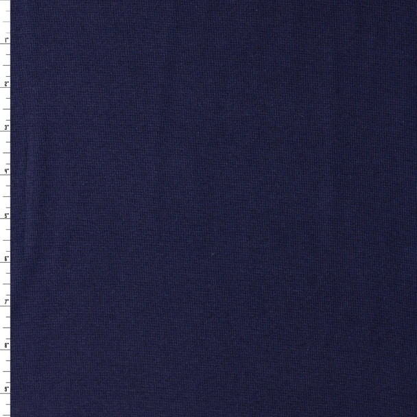 Navy Blue 14” Tubular Cotton/Spandex Ribbing #31865 Fabric By The Yard