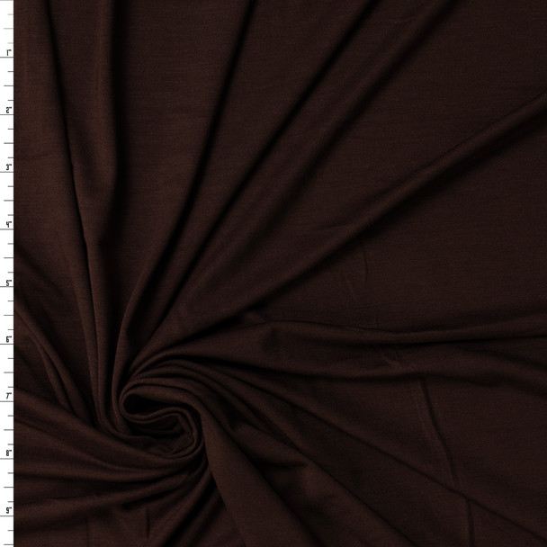 Dark Brown Stretch Rayon/Spandex Jersey #31874 Fabric By The Yard