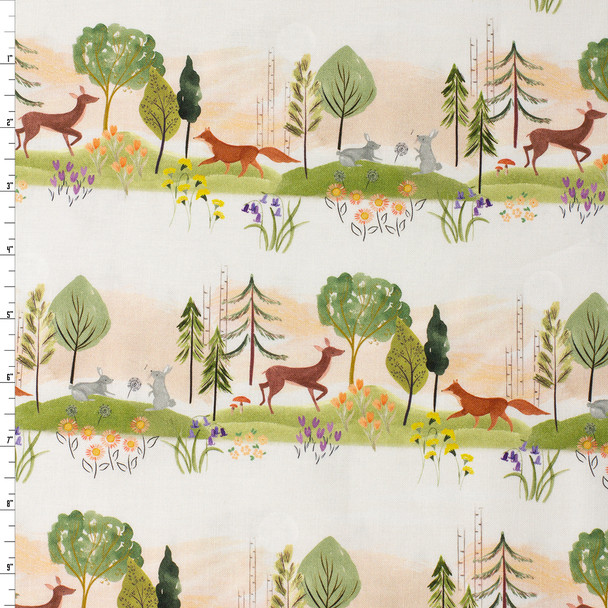Multi Meadowland Stripe Quilter’s Cotton from Dear Stella #32001 Fabric By The Yard
