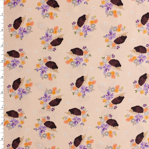 Belini Hedgehogs Quilter’s Cotton from Dear Stella #32012 Fabric By The Yard