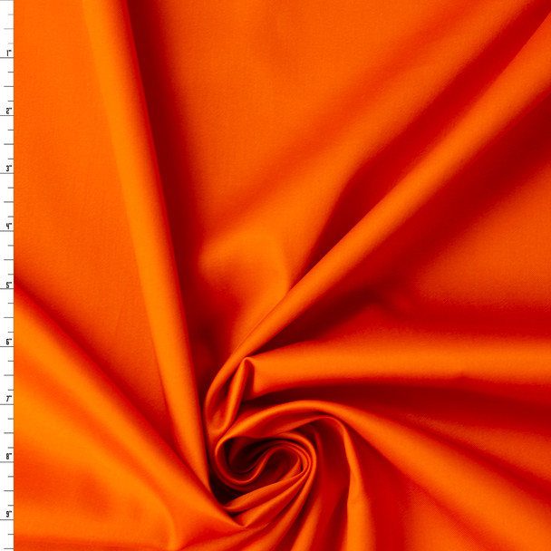 Orange Designer Stretch Cotton Sateen #32026 Fabric By The Yard