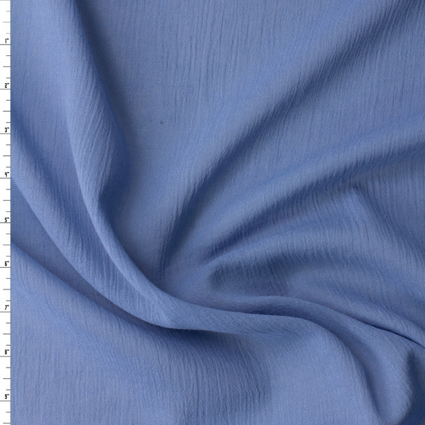 Denim Blue Cotton Gauze #32081 Fabric By The Yard