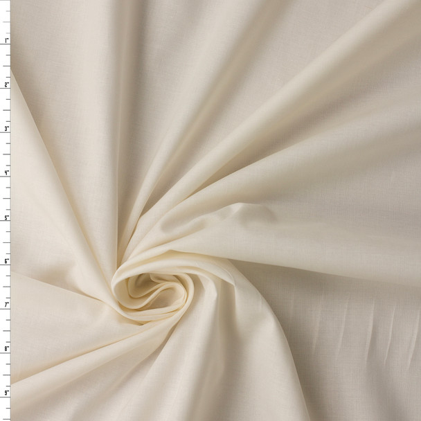 Ivory Designer Stretch Cotton Lawn #32104 Fabric By The Yard