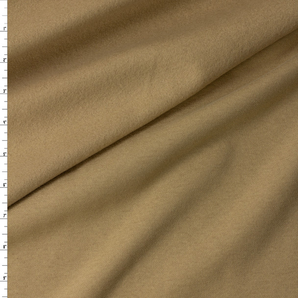 Warm Tan Peached Cotton Blend Sweatshirt Fleece from ‘Beyond Yoga’ #32154 Fabric By The Yard