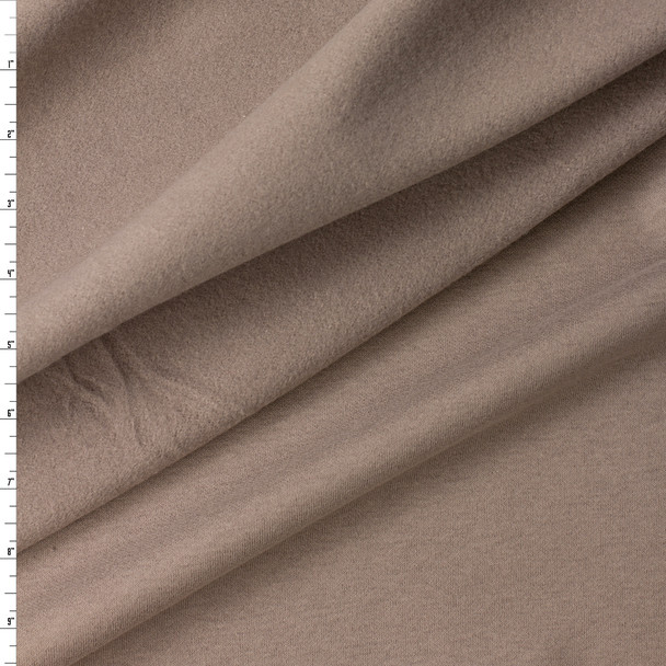 Khaki Peached Cotton Blend Sweatshirt Fleece from ‘Beyond Yoga’ #32158 Fabric By The Yard
