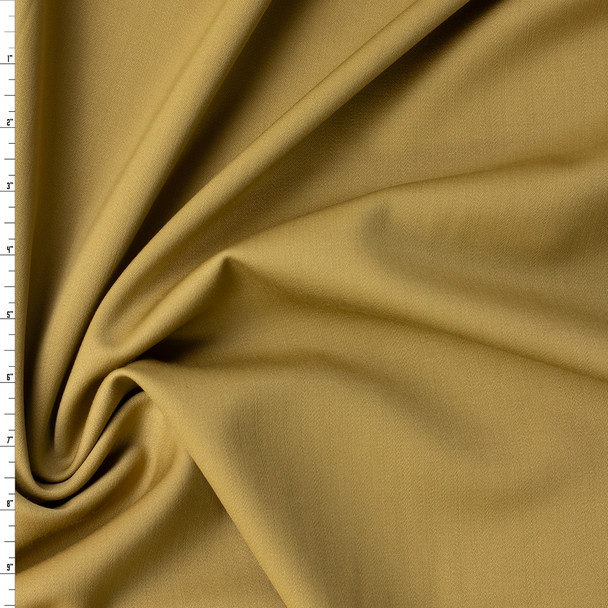 Golden Tan Wool/Cashmere Blend Suiting #32167 Fabric By The Yard