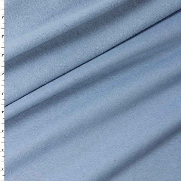 Sky Blue Peached Cotton Blend Sweatshirt Fleece from ‘Beyond Yoga’ #32174 Fabric By The Yard