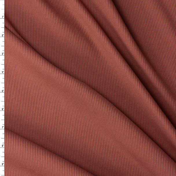 Redwood Cotton/Spandex Rib Knit #32200 Fabric By The Yard