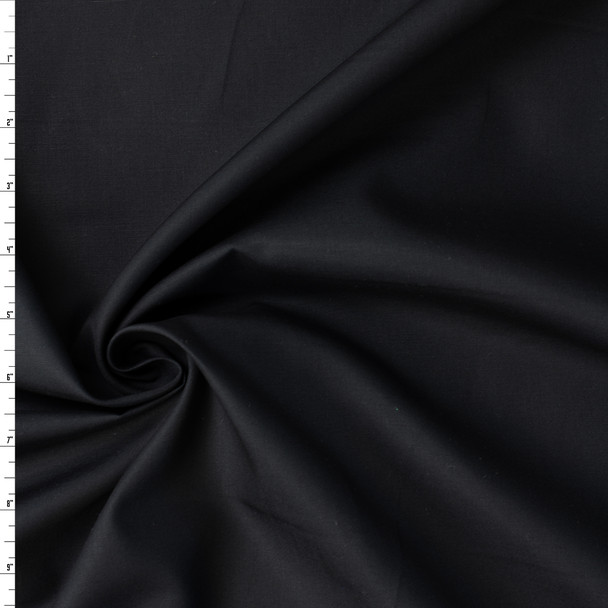 Black Cotton Poplin #32333 Fabric By The Yard